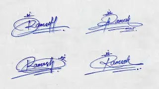 ✅ Ramesh name signature style | Letter R signature style | R signature | R signature tutorial