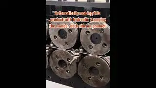 This is iron flat ring machine #cnc #factory #metalformingmachine #wire .