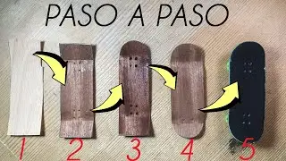 ASI ES COMO SE HACE UNA TABLA DE FINGERBOARD (MUY FACIL) | Wooden Tech Deck
