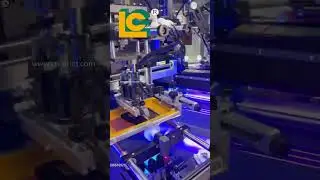 candle automatic 6 color automatic LED UV screen printing machine