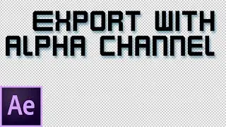 Export Transparent Background Videos in Adobe After Effects