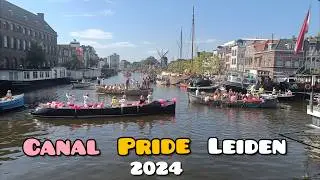 Pride Leiden 2024:  Festival Canal Pride Leiden in the 7 september .Nederlands