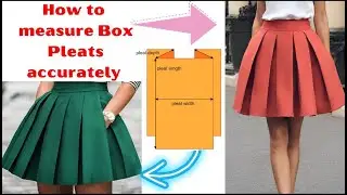 How to measure and calculate Box Pleats accurately. Beginner's friendly #sewing