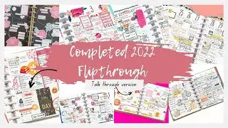 Flipping through my COMPLETED 2022 Happy Planner!
