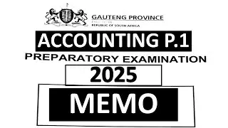 2025 MEMO PRELIM EXAM  ACCOUNTING P.1  GRADE 12: PREPARATORY EXAMS 2025  GAUTENG [THUNDEREDUC] GRAD