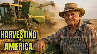 Vintage John Deere Combines Harvesting Across America
