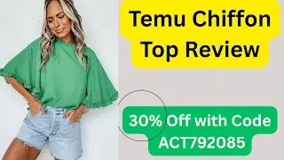 Temu Casual Chiffon Top Review | Stylish Summer Blouse + 30% Off Coupon