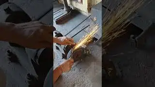 Mini Sickle edge making #sickle #blacksmith #short