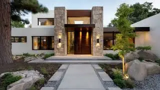 Modern Stone House Design | Bold Geometry Meets Timeless Architecture
