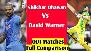 Shikhar Dhawan vs David Warner odi full comparison. Who is the best.🔥🔥 #carryminati. #the spectators