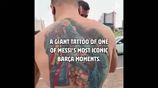 The full story behind the fan who tattooed Messi's picture on his back. Now he got Messis autograph