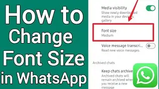 How to Change Font Size in WhatsApp (Android) | USA | 2025