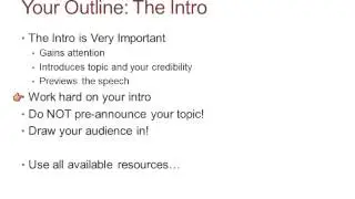 Introduction to Public Speaking
