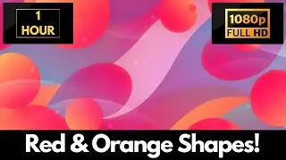 Red Orange Gradients and Shapes &ndash; 1 HOUR of Relaxing Screensaver, Background Video & LIVE Wallpaper!