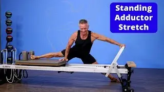 Standing Adductor Stretch on Reformer