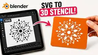 Turn Any SVG Into a 3D Printable Stencil in Blender