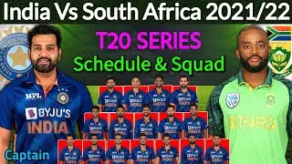 India Vs South Africa T20 Series 2022 - Schedule & Team India Best Squad | Ind Vs SA T20 Series 2022