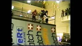 Pete Dossett, Cyclex Bike Show - Deathbox Skateboard Demo, Olympia, London, 1990