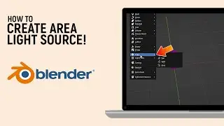 How to Create Area Light Source in Blender Workspace [easy]