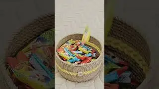 Корзина из джута и шнура ручной работы #handmade #basket #sewing #ручная_работа #рукоделие