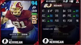 Flashback Ryan Kerrigan | Player Review | Madden 17 Ultimate Team Gameplay