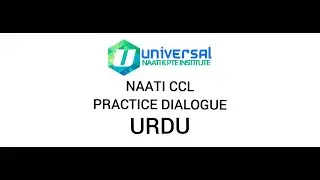 NAATI CCL Practice Material - Urdu Sample Dialogue