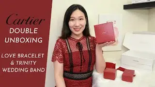 CARTIER DOUBLE UNBOXING! LOVE BRACELET & TRINITY WEDDING BAND💍SIZING, PRICE & MONEY-SAVING TIPS💵