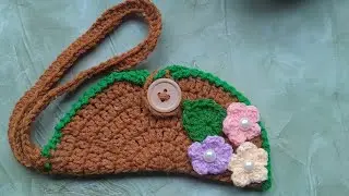 Goggles pouch #crochetgrannysquare #howtomakewoolenflower #diy #crochetflowers #crochet