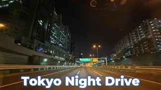 Tokyo Night Drive 4K | Shuto Expressway Wangan, C2 | POV, No Music | Rainy '25Nov