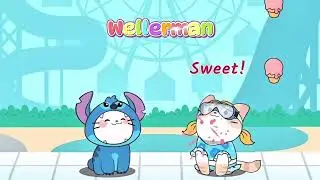 Wellerman Sea - Duet Cats - Stitch & Diver #wellerman #sea #duetcats #stitch #cat #music #game