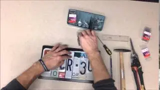 How to make a license plate sign