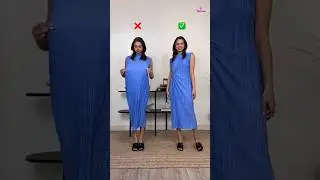 😱 Oversized Dress Hack With A Bangle And A Hair Rubber Band #shorts