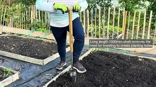 Traditional Stainless Long Handle Bulb Planter (4813BP)
