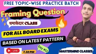 Live - 7.30  Framing Question and question tag class 10th / RBSE class 10th time table 2025