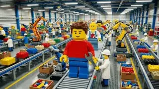 Inside a LEGO-Style Mini Figures Toy Factory | From Plastic to Packaged Premium Toys