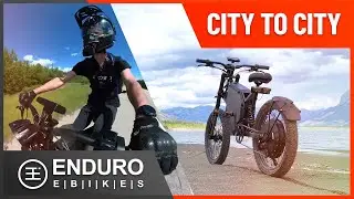 12000W Matte Black E-Bike Ride🚴&zwj;♂️💨| 100km Ride to Jasper National Park | Enduro E-Bikes Canada