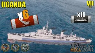 Cruiser Uganda 6 Kills & 189k Damage | World of Warships Gameplay