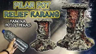 CARA MUDAH MEMBUAT PILAR POT BONSAI DARI BOTOL BEKAS BAGI PEMULA‼️#PilarPot,#PilarBonsai,