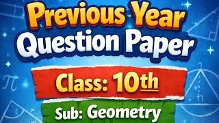 Previous years question paper class 10th Geometry 