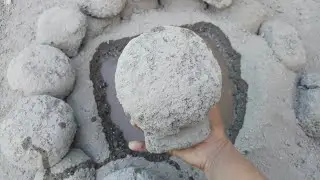 Crunchy Texture Dusty Floor Smashing DRY WET 💦 PASTE PLAY 🤤@softnoisesmashingasmr