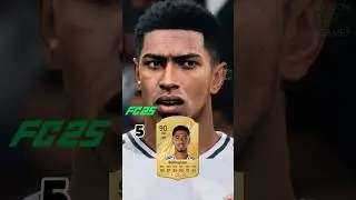 TOP 20 MALE RATINGS in FC 25! #fc25 #ratings #haaland #bellingham #mbappe #messi
