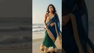 Unreal Saree Queen Walking Animation | AI Beauty #sareelook