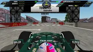 F1 Challenge VB 2021 Aston Martin Belle Isle Onboard Lap