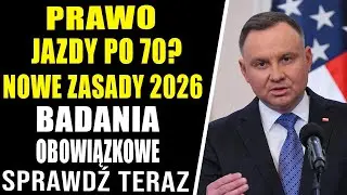 DRIVING LICENSE AFTER 70! New Rules in Poland from January 2026 - What You Need to Know