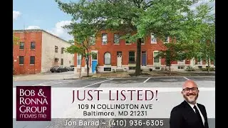 Just Listed by The Bob & Ronna Group! 109 N Collington Avenue, Baltimore, MD 21231