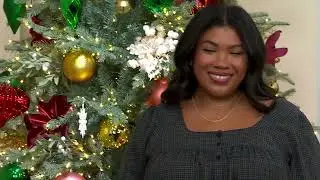 Me by Jennie Garth Harlow Printed Square Neck Blouse on QVC