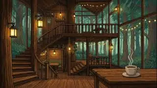 Relaxing Pixel Forest Coffee Ambience with LoFi Music