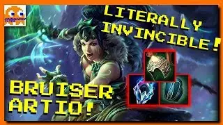 BRUISER ARTIO! SHE'S LITERALLY INVINCIBLE! | SMITE Will It Work?