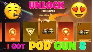 🔥PODGUN 8 Unlock😍 In Mech Arena #mecharenastudent