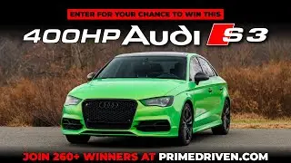 WIN THIS: 400HP Audi S3. 3 Days. 2,000 Spots. 🔥 APR Stage 2 &bull; Space Gold Green &bull; Fresh Build
